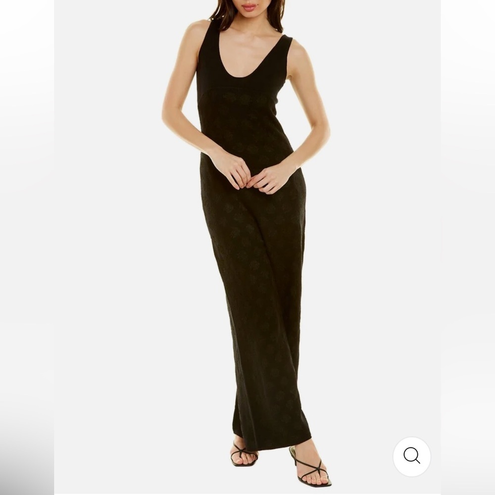 Rebecca Taylor Black Doily Wool Jumpsuit. Size XS. NWT.